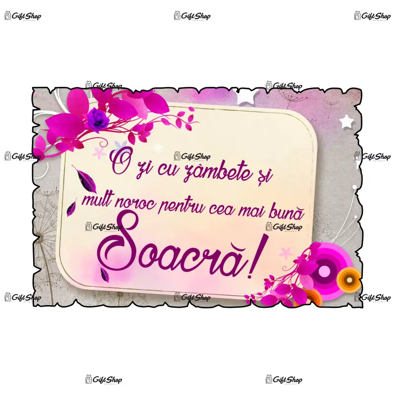 O zi cu zambete pentru cea mai buna soacra, magnet frigider mgs111